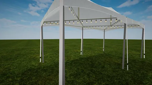 X Pattern Lights (10' x 20' Marquee Tent)