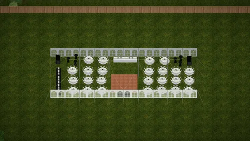 250 Guest 40' x 100' Pole Tent Wedding Package