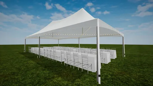 X Pattern Lights (20' x 40') Marquee Tent
