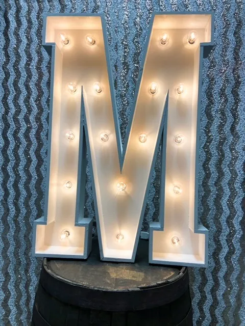 36in Light Up Marquee Letter M