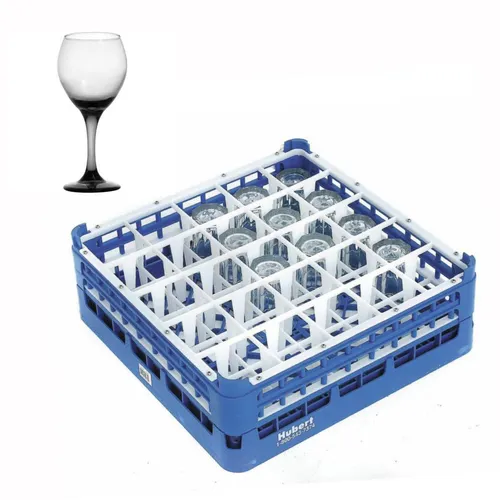 🍷 Rack of 25 Smoke Wine Glasses