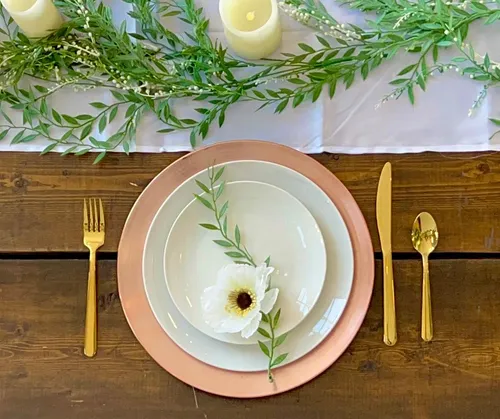 Gold & Rose Gold Place Setting