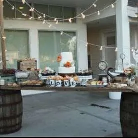 Whiskey Barrel Light Pole Bar W/Lights