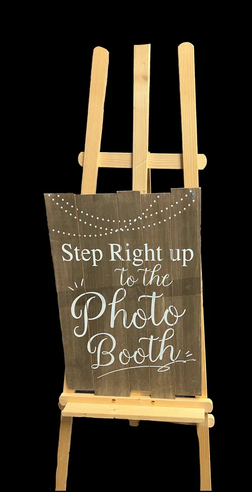Photo Booth Sign & Easel 