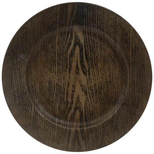 Wood Grain Charger Plate (13')