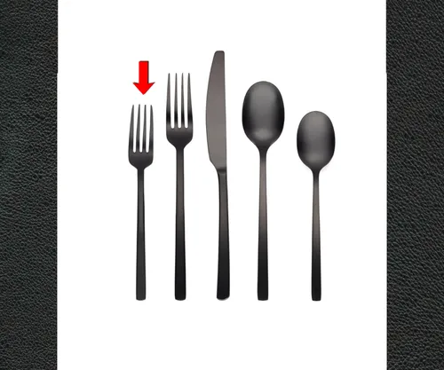 Black Appetizer Fork
