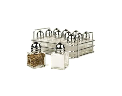 2pk (1) Salt & (1) Pepper Shaker Filled 