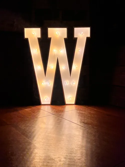 36in Light Up Marquee W