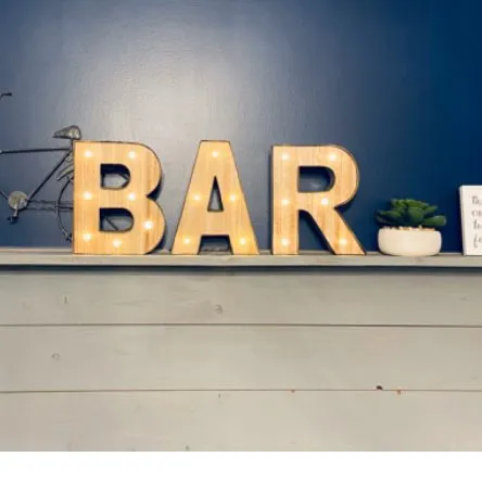 Light Up Bar Letters 
