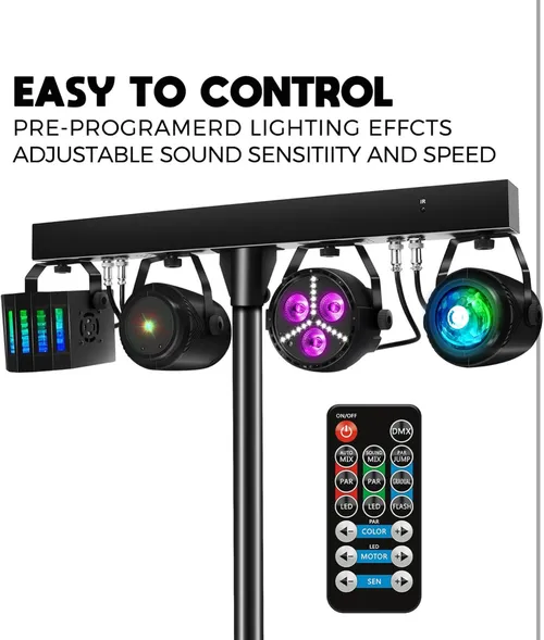 Party Bar DJ Light Kit with Stand