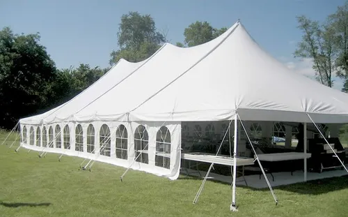 40' x 120' Pole Tent (With Walls)