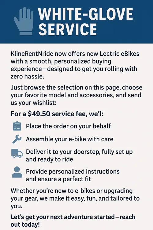 New eBike White Glove Service