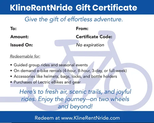 KlineRentNride Gift Certificate