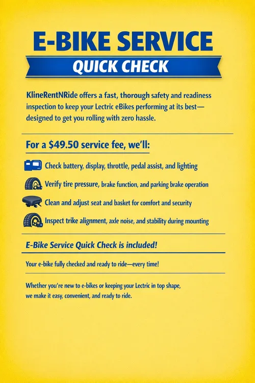 E-bike Service Quick Check