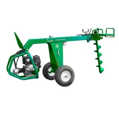 Towable Gas Powered Post Hole Digger