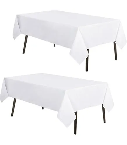 Rectangular table clothe 4feet white
