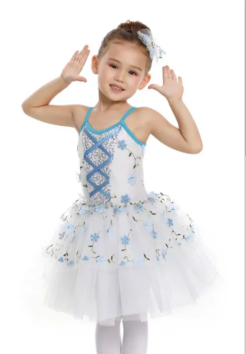 DC10 - WHITE/BLUE FLOWER DRESS