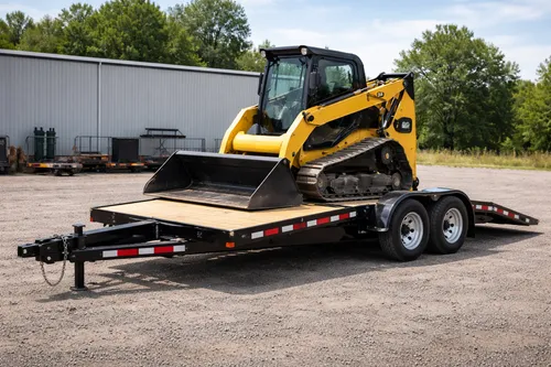 Skid steer and trailer