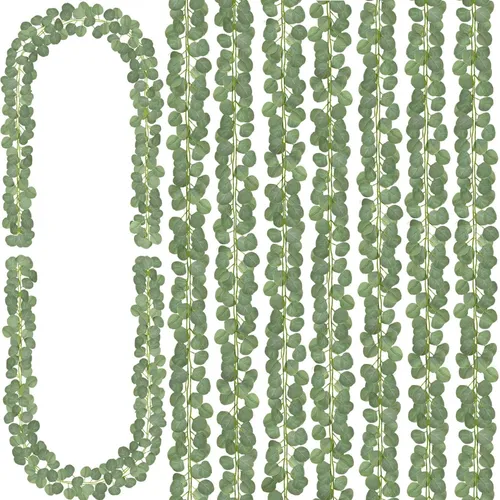 112ft Boho Eucalyptus Garland - 6 pcs