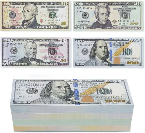 200pc Prop Money for Cash Cube
