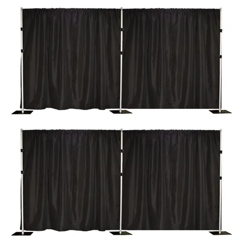 8ft x 40ft Black Pipe & Drape Stand
