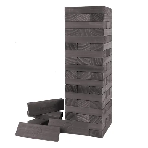 Giant Tumbling Tower - 54 Wood Blocks - Grey