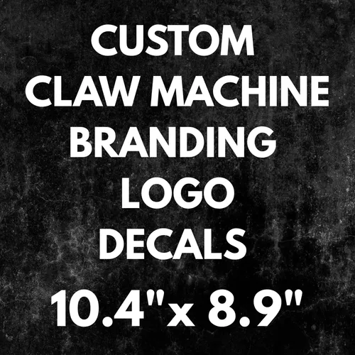 Custom Claw Machine Logo Decal Stickers ( Per Panel ) : 10.4
