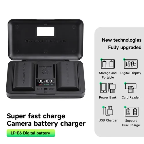 LVXUAN LP-E6 Charger Case