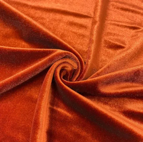 Elizabeth Rusty Velvet Linen