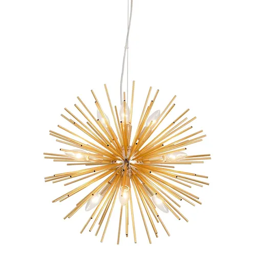 Gold Starburst Chandelier