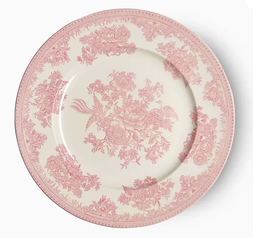 Pink Floral Dinner Plate