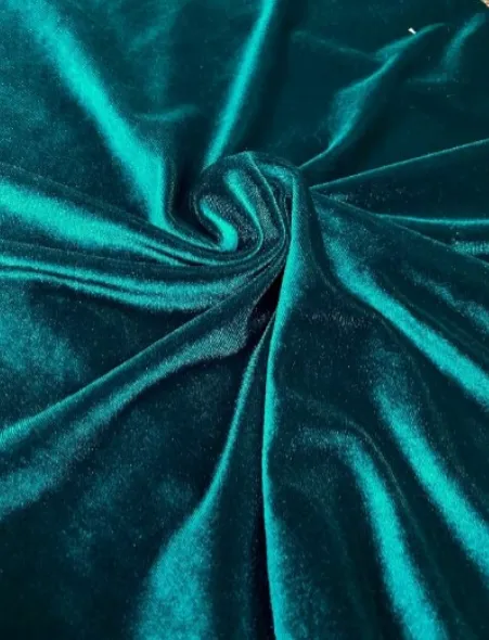 Teal Velvet Linen