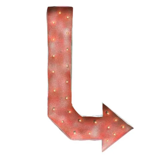 Curved Arrow Marquee