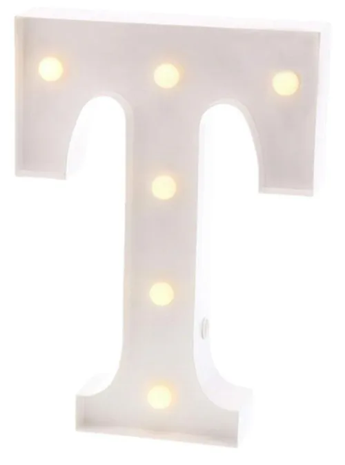 White Metal Marquee Letter 