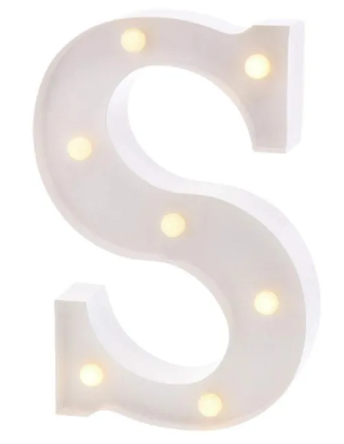 White Metal Marquee Letter 