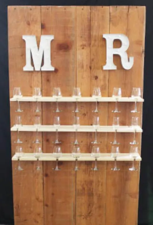 Wood Champagne Wall
