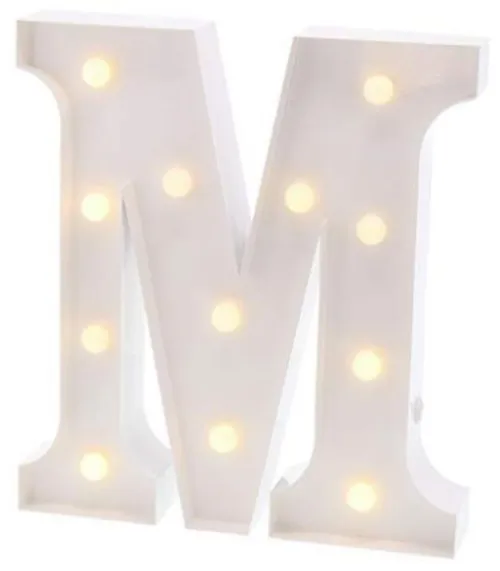 White Metal Marquee Letter 