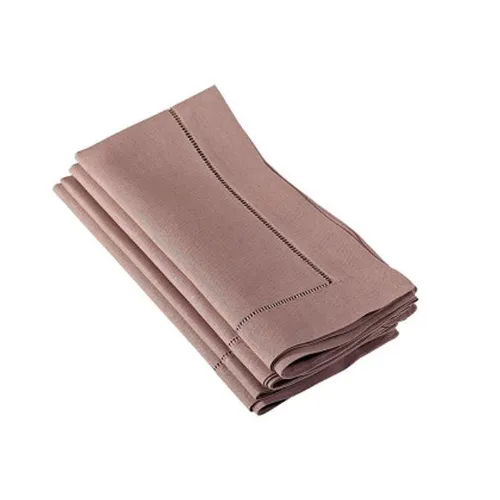 Hemstitched Napkin - Mocha