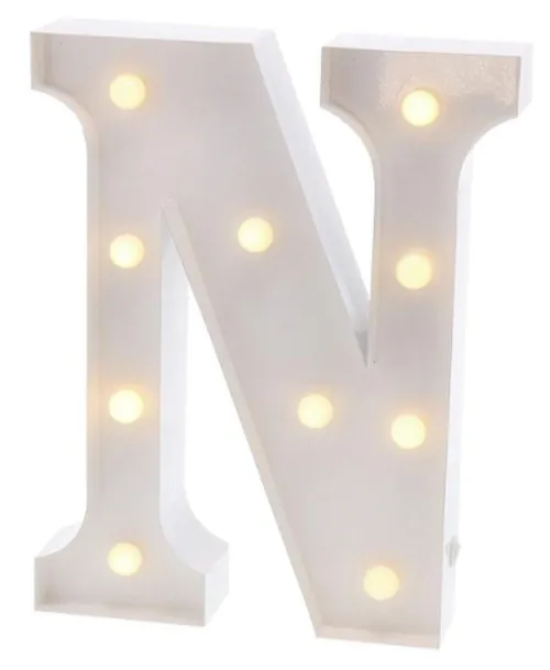 White Metal Marquee Letter 