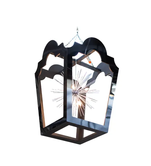 Noire Black Acrylic Lantern