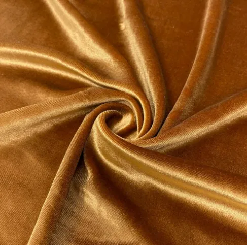 Elizabeth Copper Velvet Linen