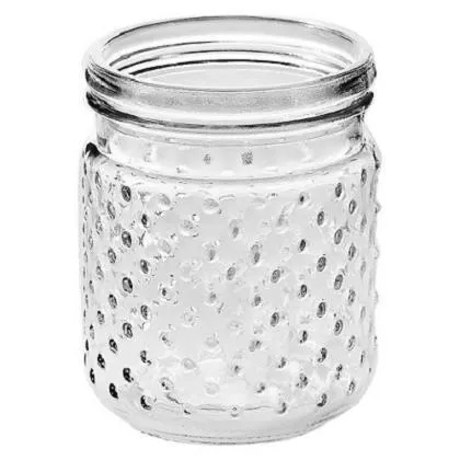 Hobnail Mason Jar - Small