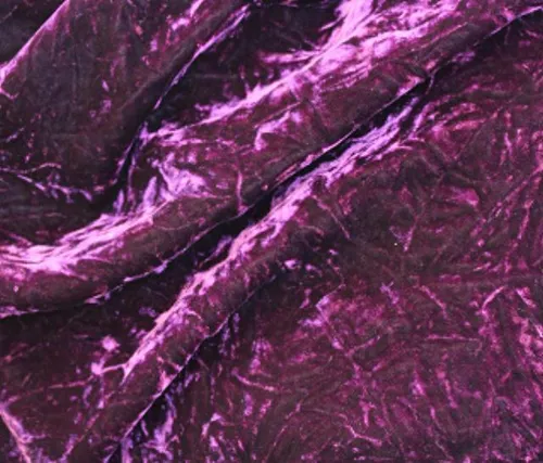 Plum Crushed Velvet Linen