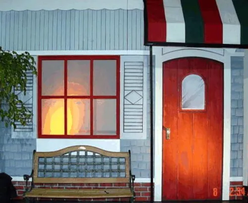 Awnings - Red, White & Green