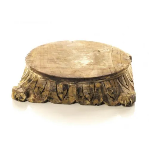 Wood Pillar Base - Large