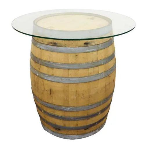 Barrel Highboy Glass Top