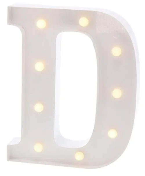 White Metal Marquee Letter 