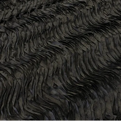 Georgia Black Sequin Ruffle Linen