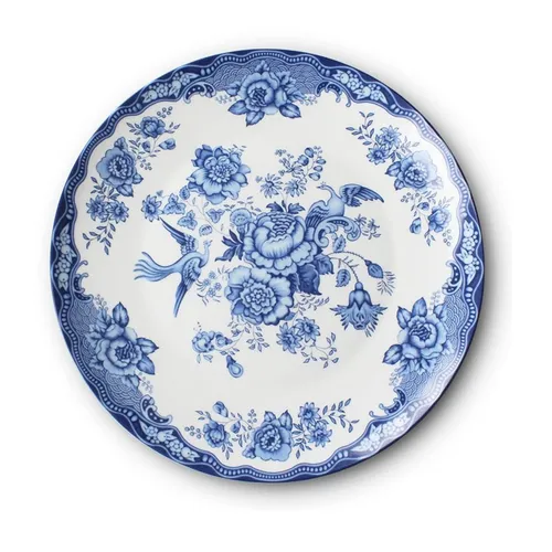 Blue Peony Ceramic Bone China Charger