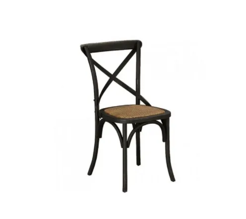 Crossback Chair - Rustic Black